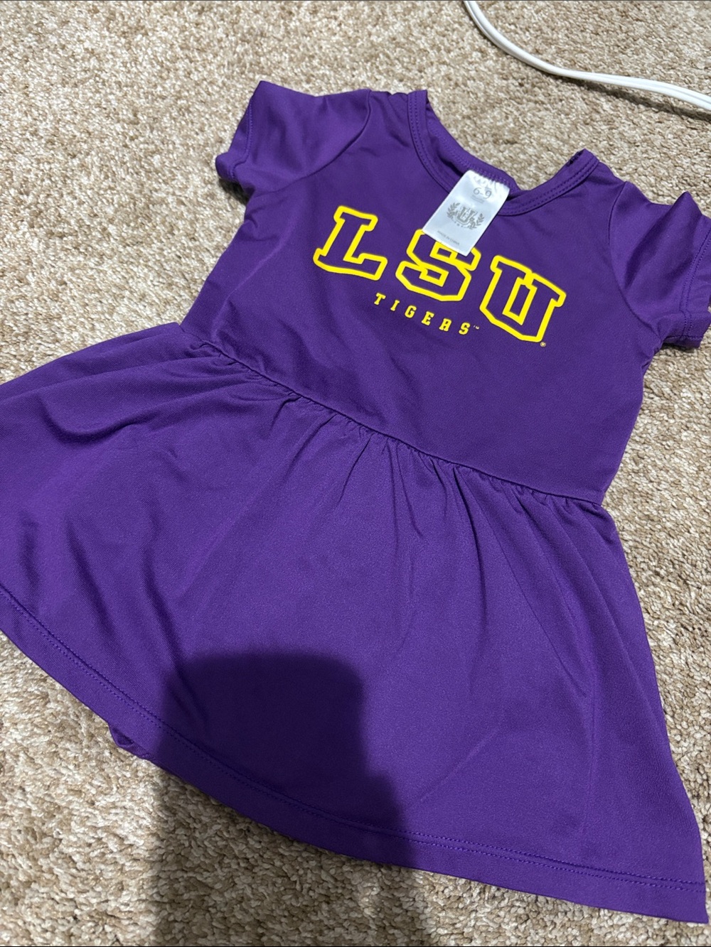 LSU Purple Girls' Team Logo One-Piece Dress